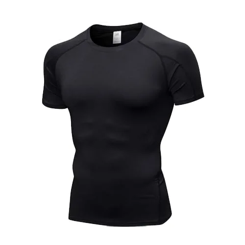 SHORT SLEEVE RASHGUARD - BLACK