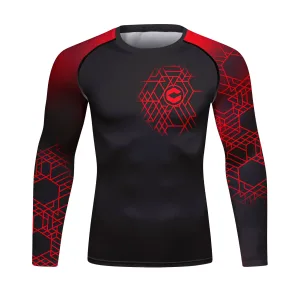 LONG SLEEVE RASHGUARD - RED